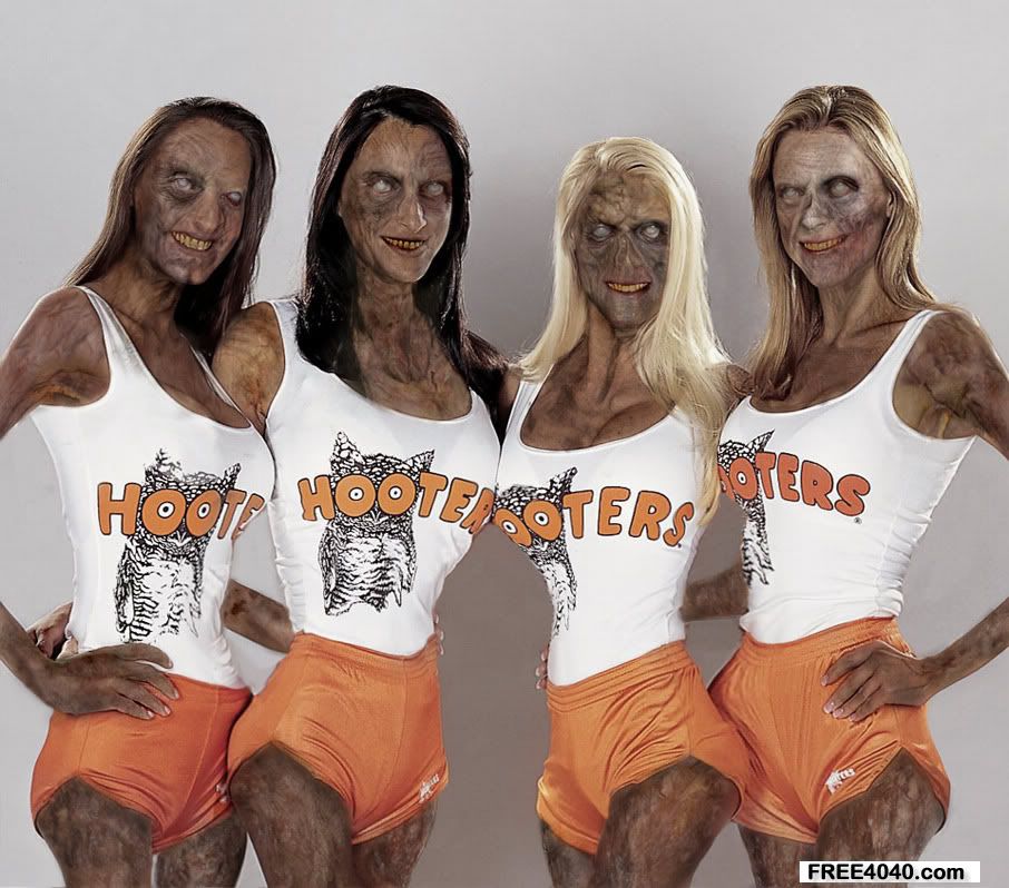 Dead Hooter Girls, Hot Sexy Zombie Cheerleaders Pictures, Images and Photos