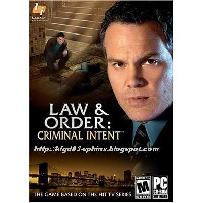 law and order criminal intent game. law and order criminal intent
