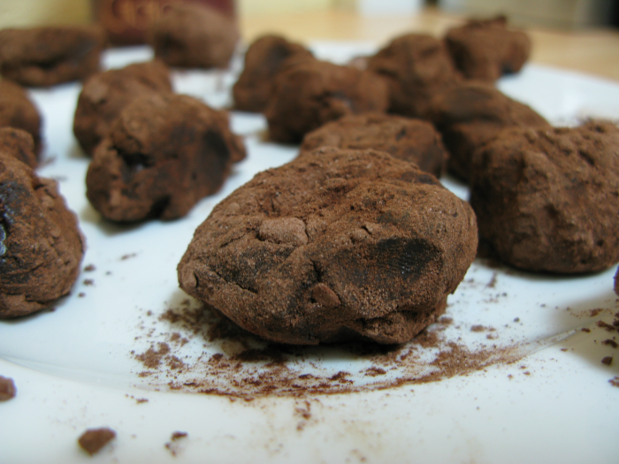 Truffes maison. \u2013 Grange Blanche