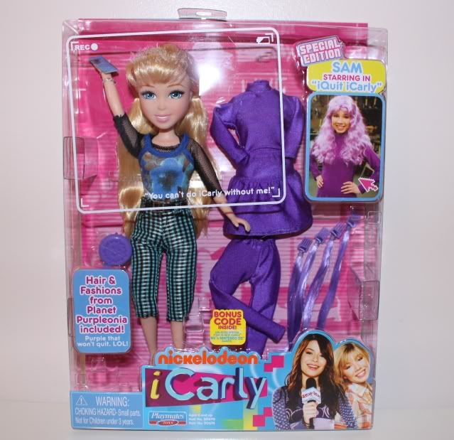 Nickelodeon Icarly Sam Puckett Doll Iquit Icarly Episode Special 