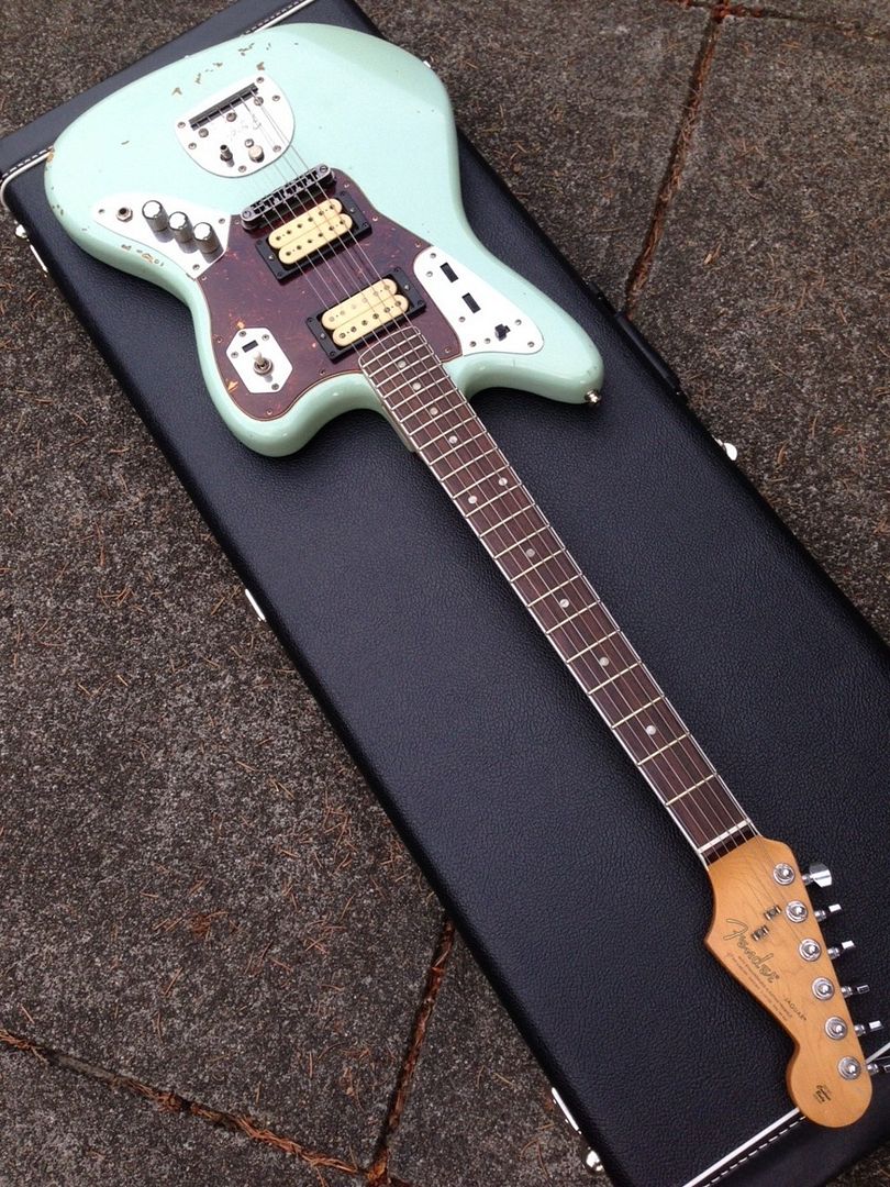 Factory One Off Sonic Blue Fender KC Relic Jaguar