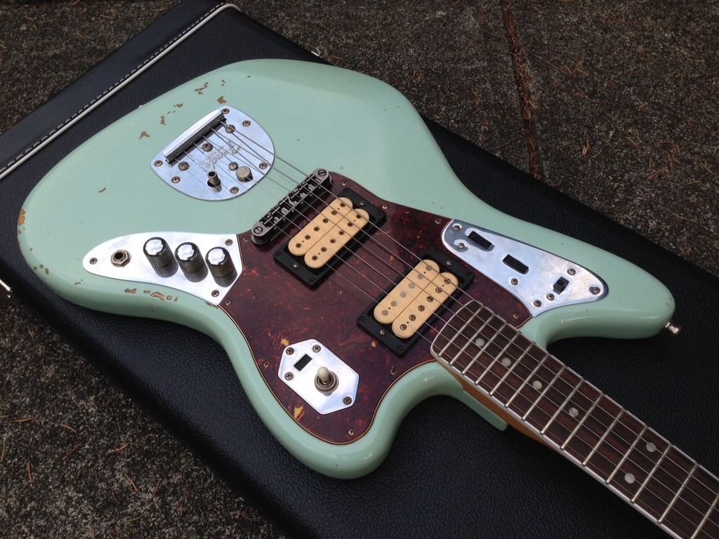 Factory One Off Sonic Blue Fender KC Relic Jaguar