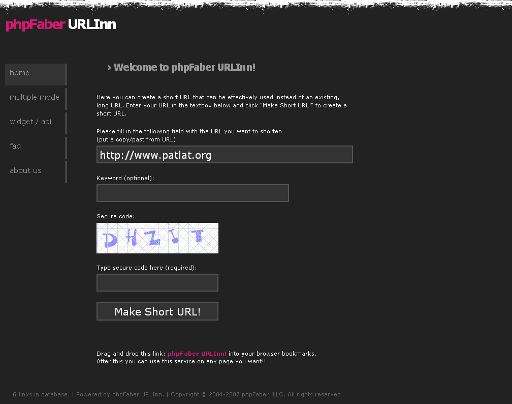 phpFaber URLInn v3.1 Nulled / URL Kısaltma Scripti phpFaber URLInn v3.1 Nulled / URL Kısaltma Scripti
