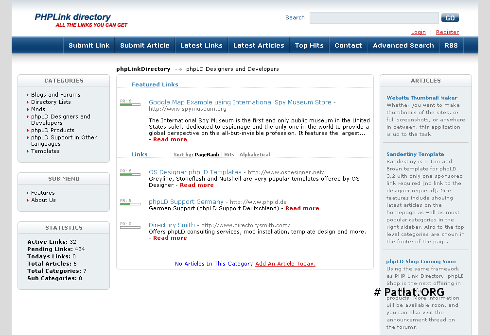 PHP Link Directory v3.2 Nulled / PHP Dizin Scripti PHP Link Directory v3.2 Nulled / PHP Dizin Scripti
