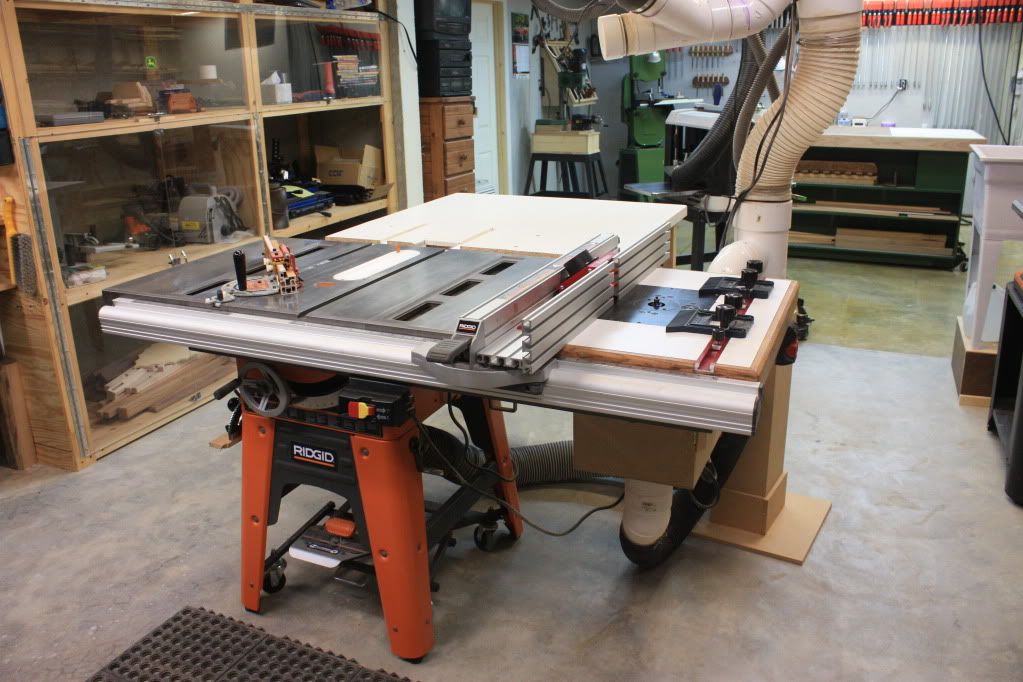 Table Saw, Router extension,