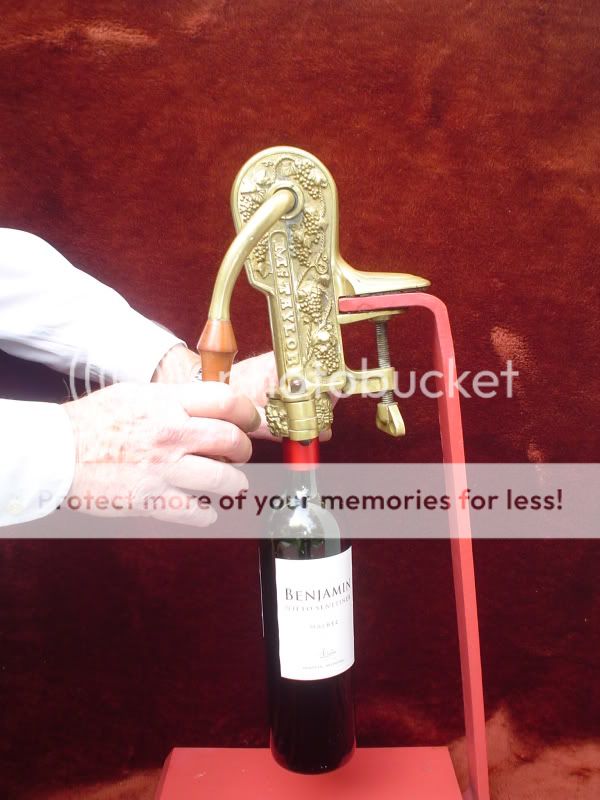 Antique Mc Taylor Wine Opener  Corkscrew Bronze patent number  