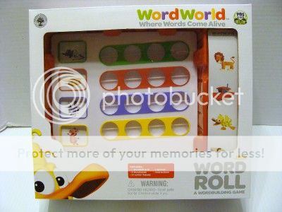 PBS Kids Word World WordWorld Word Roll A Wordbuilding Game New in Box Toy