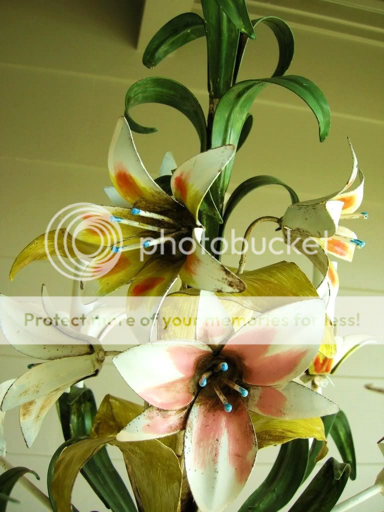 Italian Tole Lily Chandelier 3 Photo by parispanacheantiques | Photobucket